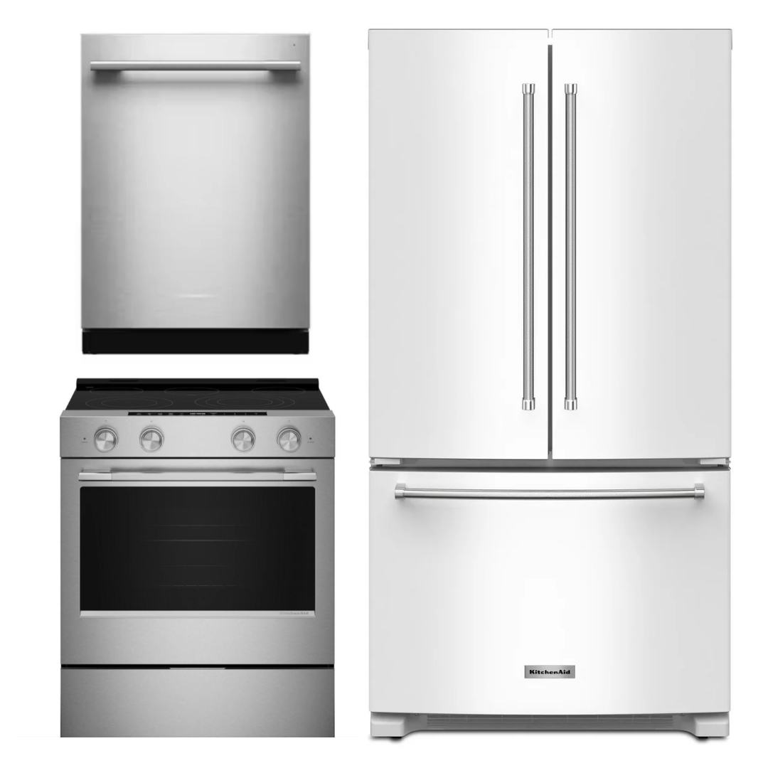 KitchenAid Kitchen Package - KDTS224SPS, YKSES330SPS, KRFC136RWH