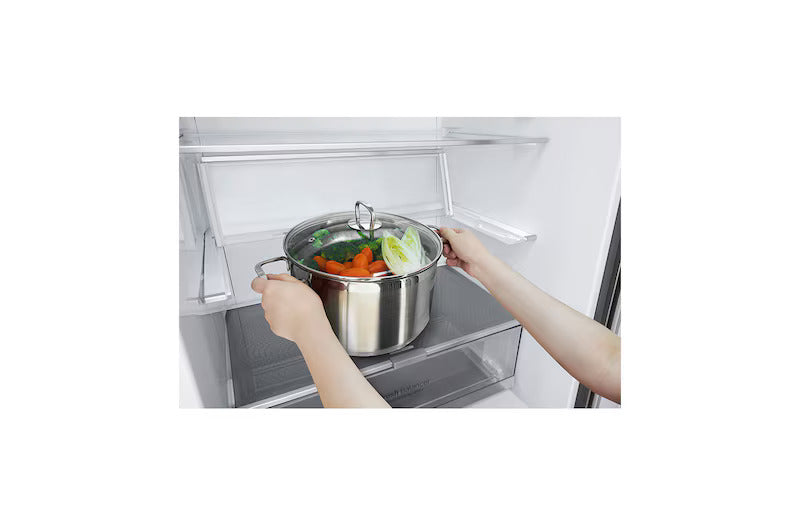 LG - 28 Inch 14.7 cu. ft Bottom Mount Refrigerator in Stainless - LBNC15251U