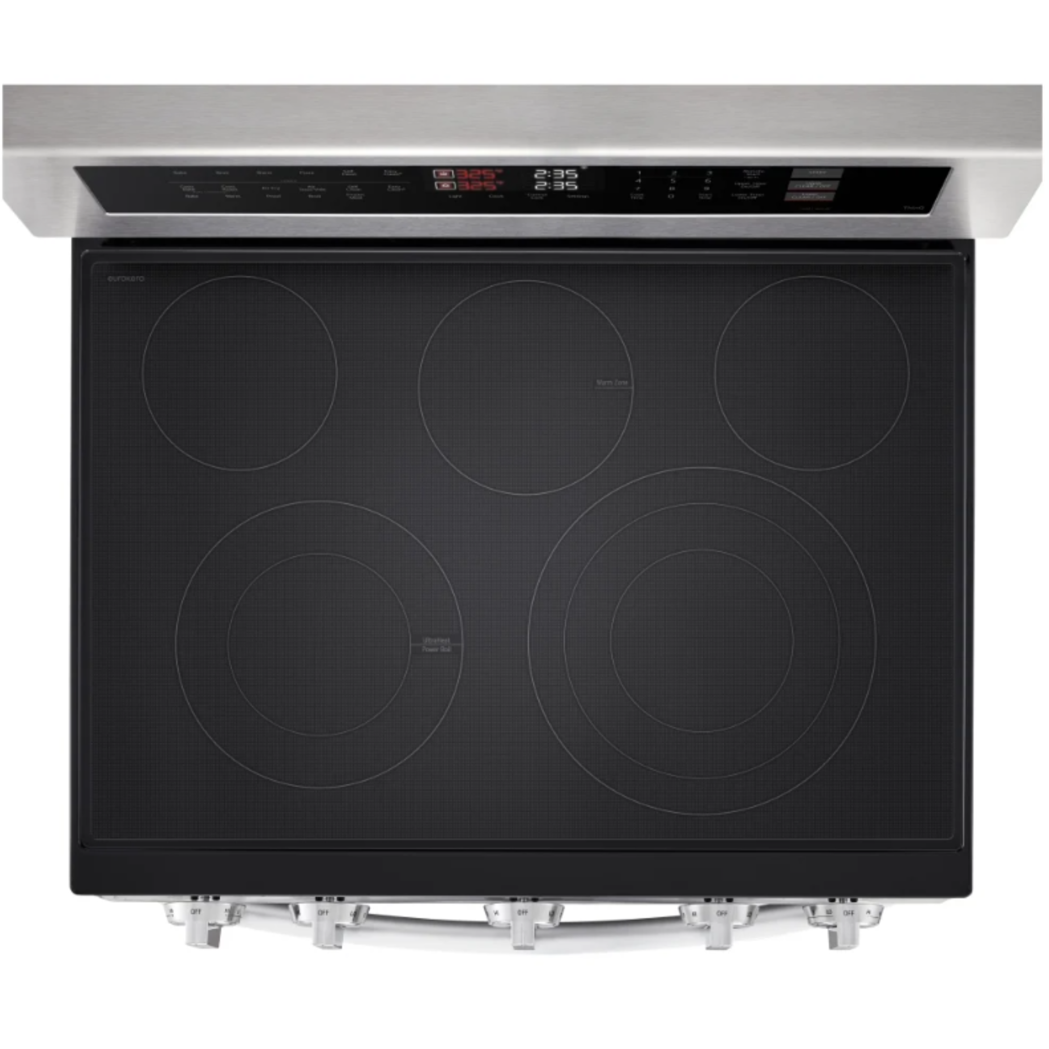LG - 7.3 cu. ft Electric Double Oven Range in Stainless - LDEL7324SE