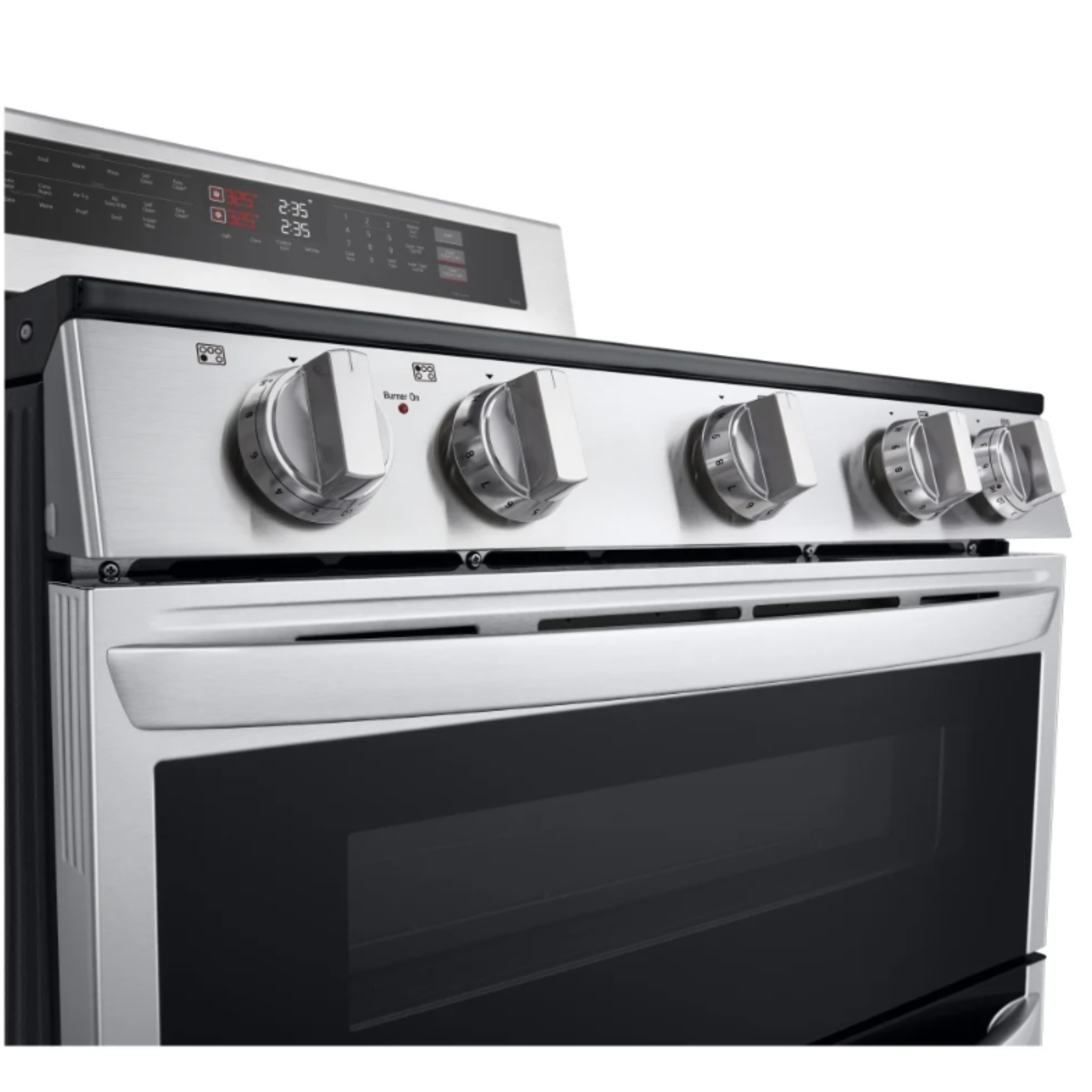 LG - 7.3 cu. ft Electric Double Oven Range in Stainless - LDEL7324SE