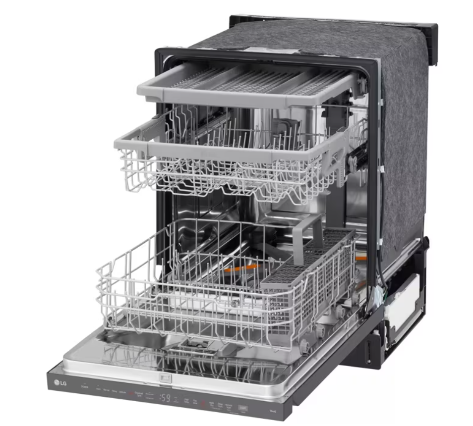 LG - 46 dBA Built In Dishwasher in Black Stainless - LDPH5554D