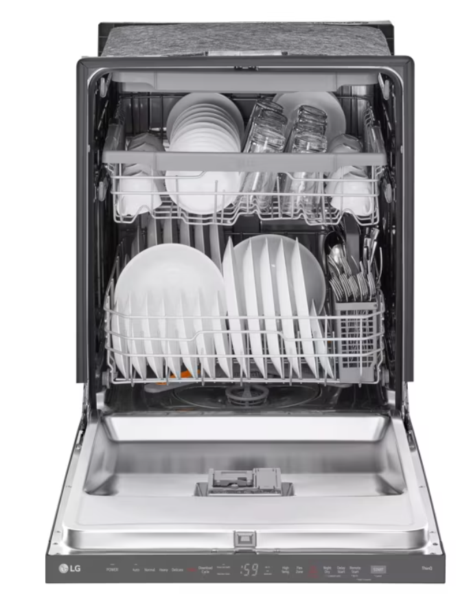 LG - 46 dBA Built In Dishwasher in Black Stainless - LDPH5554D