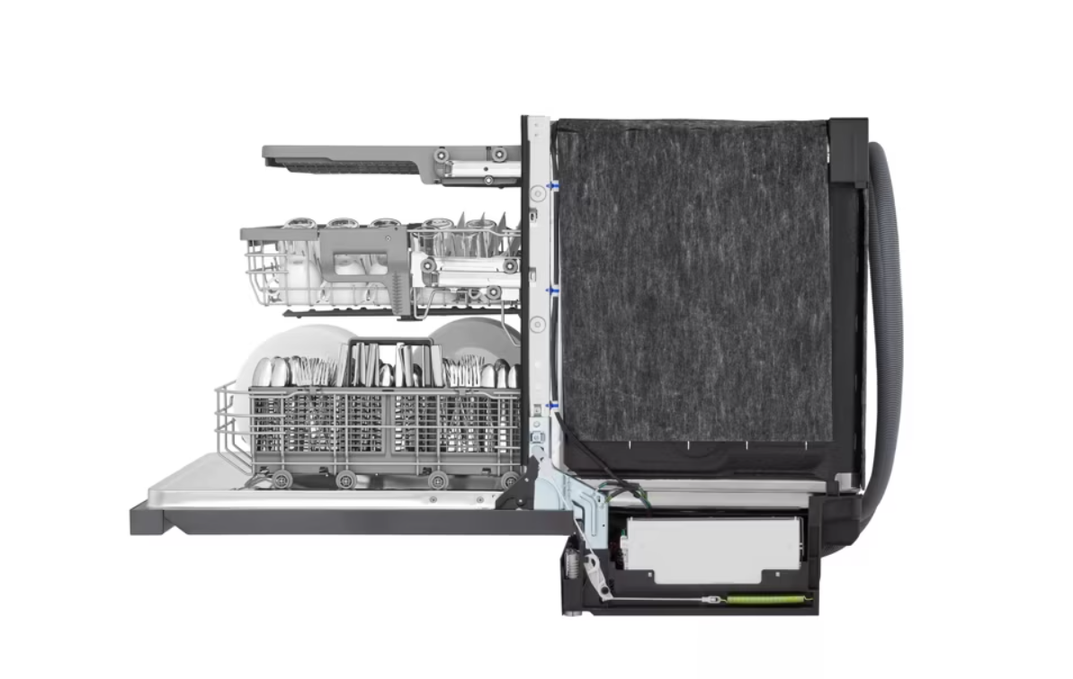 LG - 46 dBA Built In Dishwasher in Black Stainless - LDPH5554D