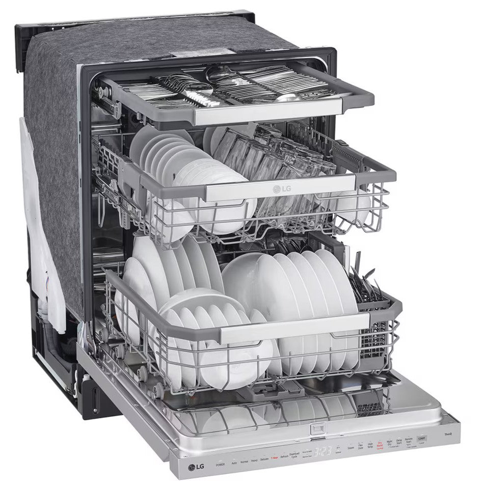 LG - 44 dBA Built In Dishwasher in Stainless - LDPH6762S