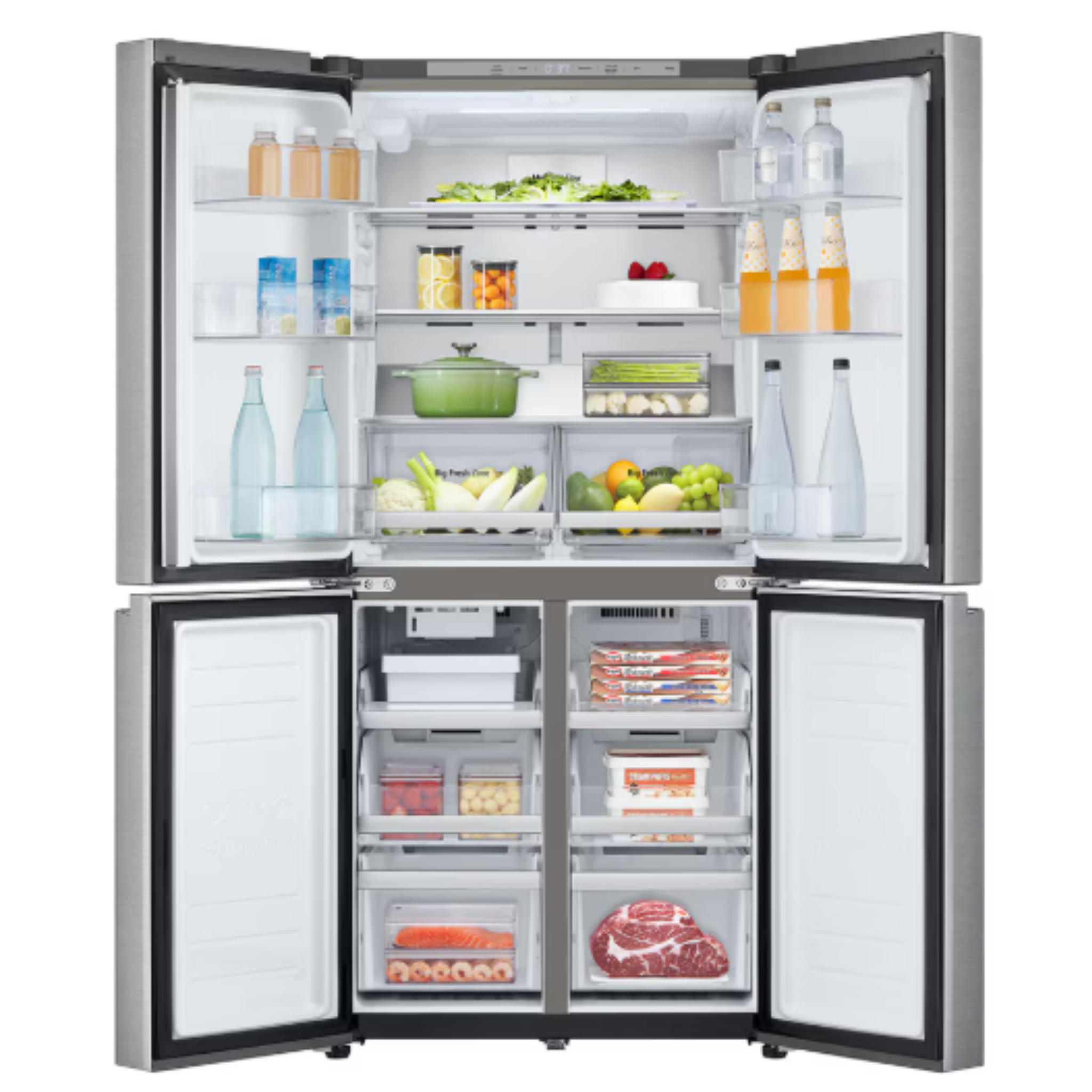 LG - 32.875 Inch 18.6 cu. ft French Door Refrigerator in Stainless - LF19C8200S