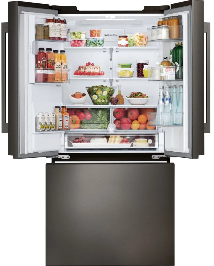 LG - 33 Inch 24.5 cu. ft French Door Refrigerator in Black Stainless - LF25H6330D