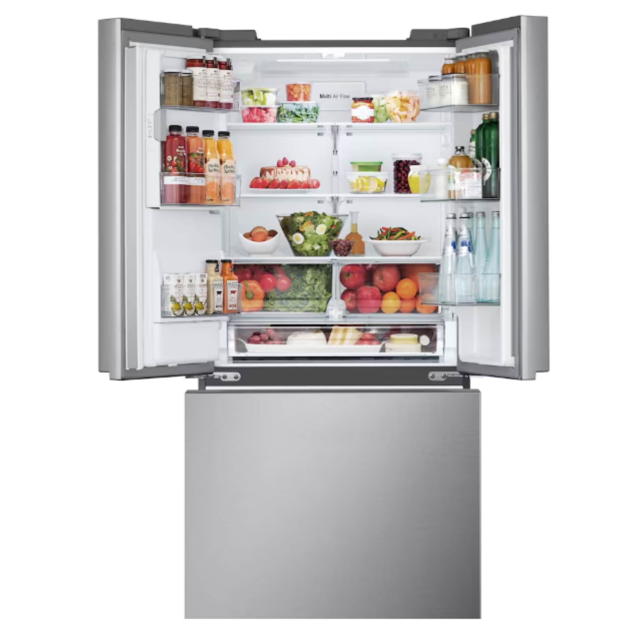 LG - 33 Inch 24.5 cu. ft French Door Refrigerator in Stainless - LF25H6330S