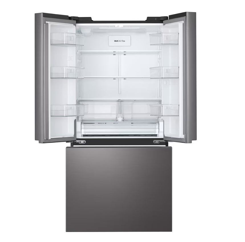 LG - 33 Inch 25.1 cu. ft French Door Refrigerator in Black Stainless - LF25S6200D