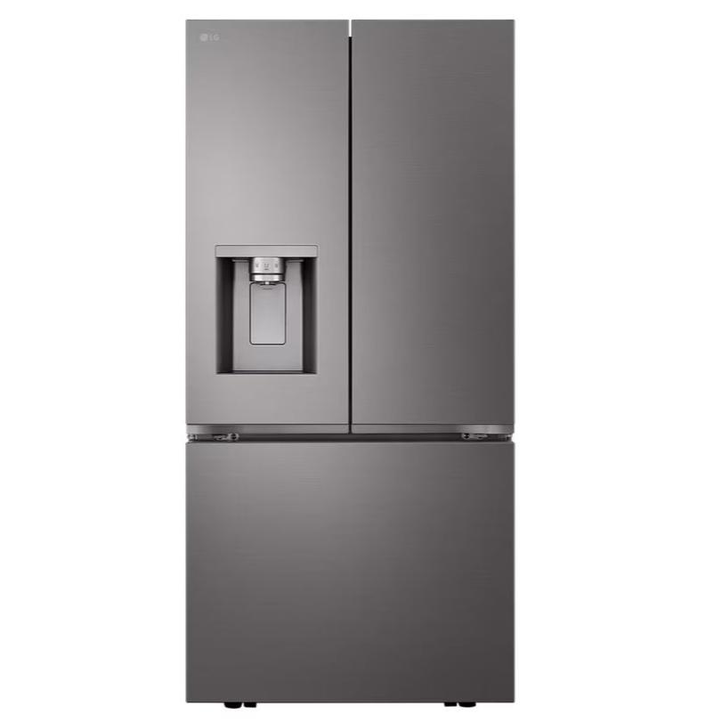 LG - 33 Inch 24.5 cu. ft French Door Refrigerator in Black Stainless - LF25S6330D