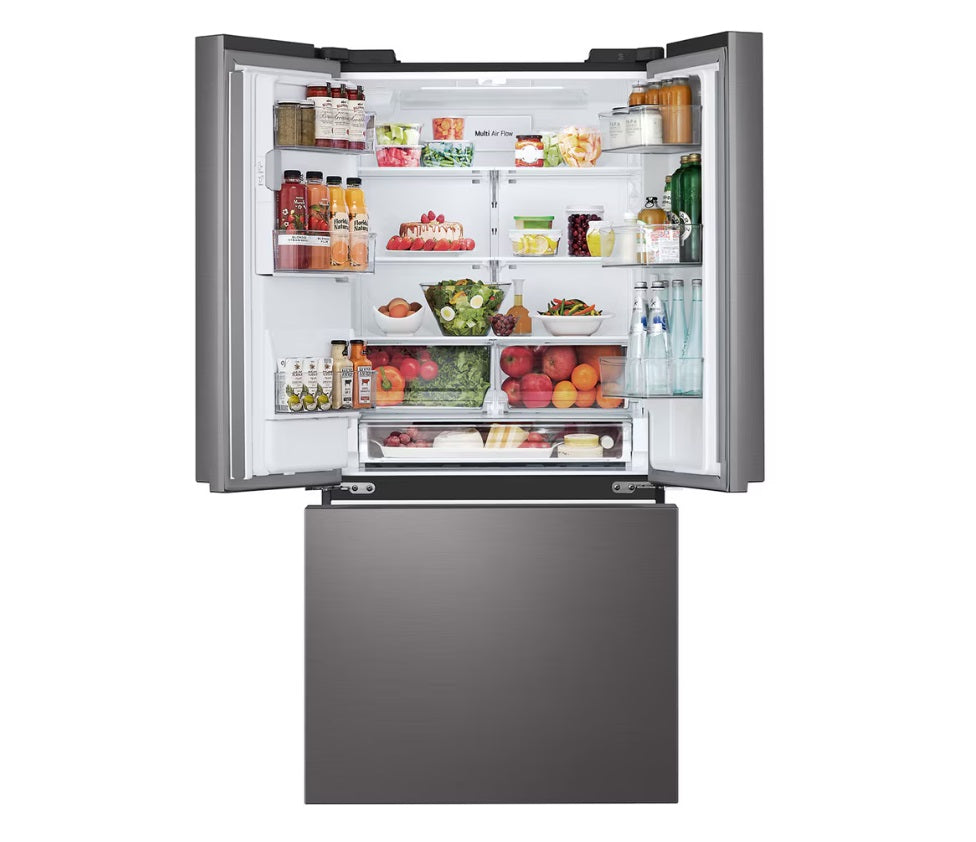 LG - 33 Inch 24.5 cu. ft French Door Refrigerator in Black Stainless - LF25S6330D