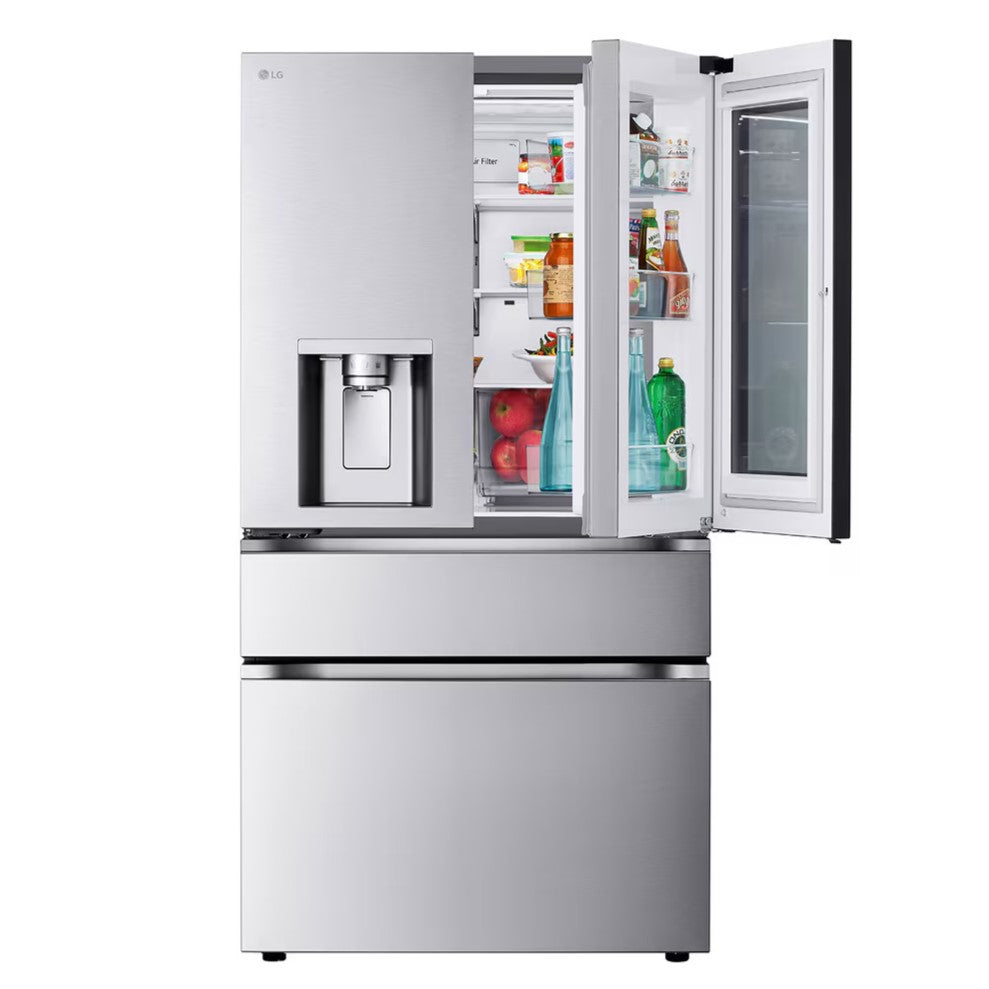 LG - 36 Inch 28.6 cu. ft French 4-Door Refrigerator in Stainless - LF29S8365S