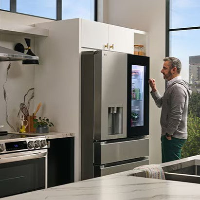 LG - 36 Inch 28.6 cu. ft French 4-Door Refrigerator in Stainless - LF29S8365S