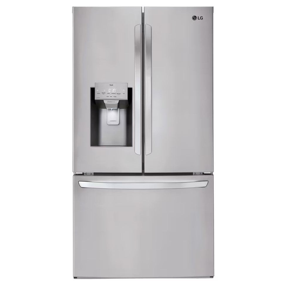 LG - 36 Inch 28.6 cu. ft French 4-Door Refrigerator in Stainless - LHFS28XBS