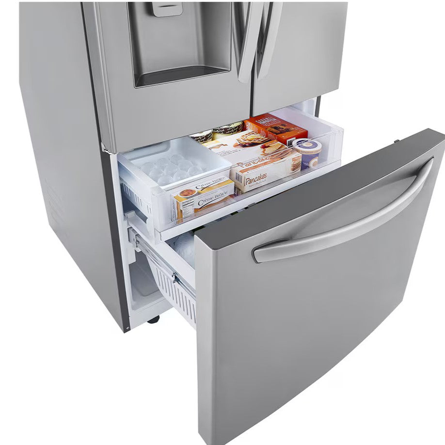 LG - 36 Inch 28.6 cu. ft French 4-Door Refrigerator in Stainless - LHFS28XBS