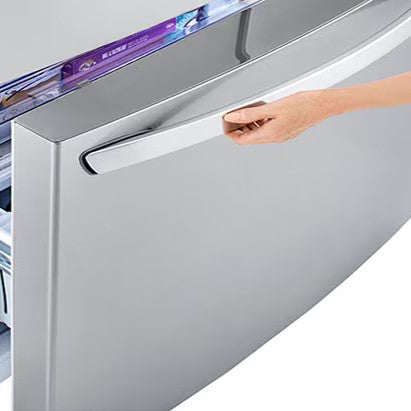 LG - 36 Inch 28.6 cu. ft French 4-Door Refrigerator in Stainless - LHFS28XBS