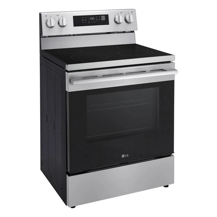 LG - 6.3 cu. ft Electric Range in Grey - LREN6321YE