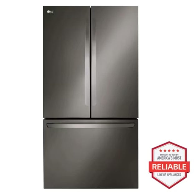 LG - 35.75 Inch 26.5 cu. ft French Door Refrigerator in Black Stainless - LRFLC2706D