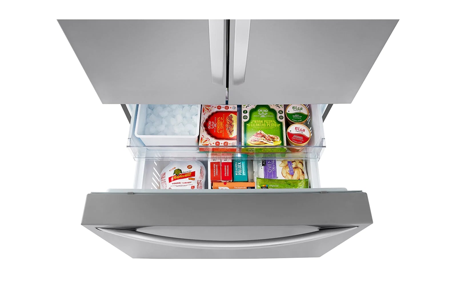 LG - 35.75 Inch 27 cu. ft French Door Refrigerator in Stainless - LRFLC2706S