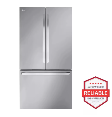 LG - 36 Inch 32 cu. ft French Door Refrigerator in Stainless - LRFLS3206S