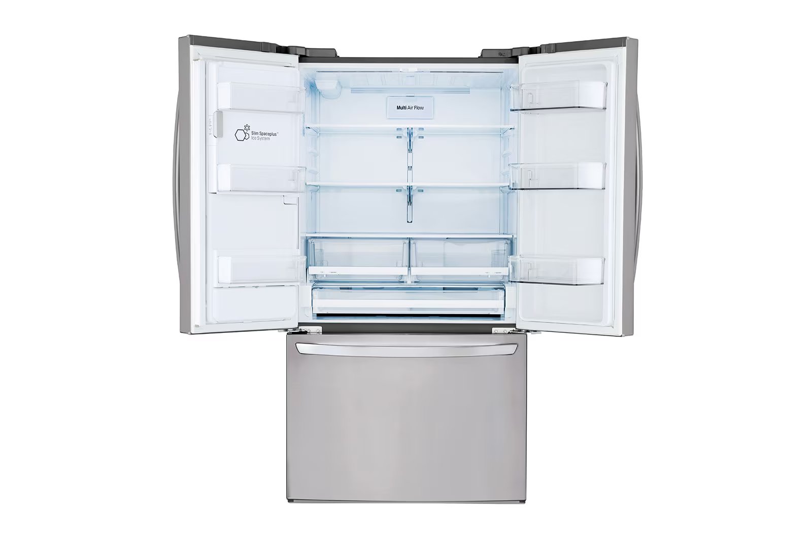 LG - 35.75 Inch 27.7 cu. ft French Door Refrigerator in Stainless - LRFS28XBS