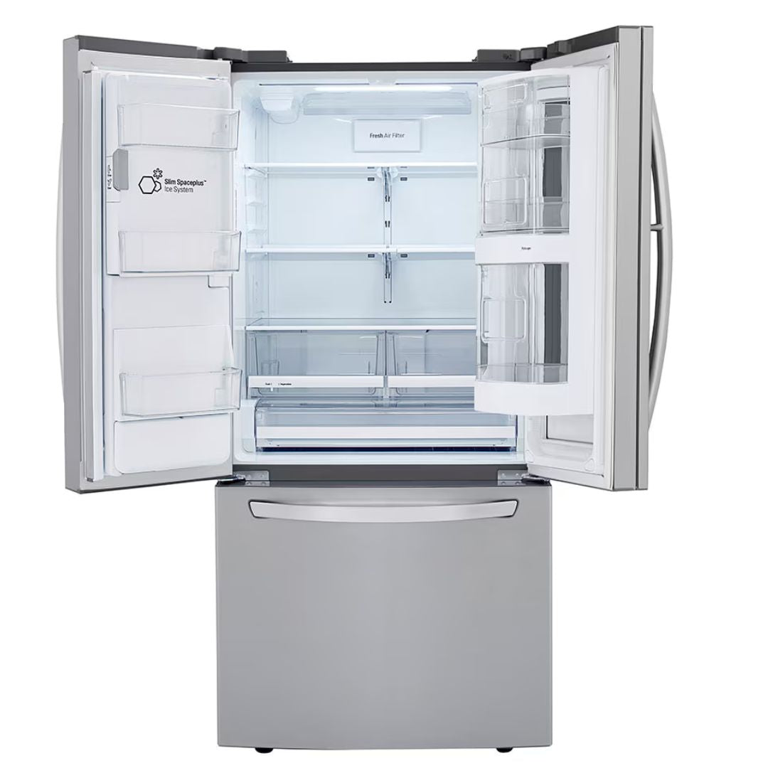 LG - 32.75 Inch 25.1 cu. ft French Door Refrigerator in Stainless - LRFVS2503S