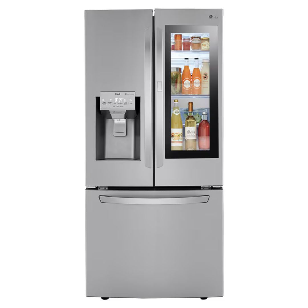 LG - 32.75 Inch 25.1 cu. ft French Door Refrigerator in Stainless - LRFVS2503S