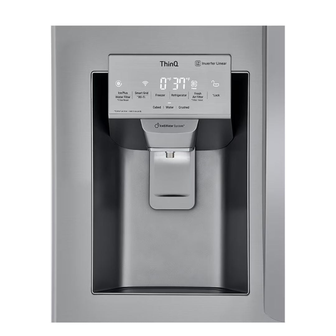 LG - 32.75 Inch 25.1 cu. ft French Door Refrigerator in Stainless - LRFVS2503S