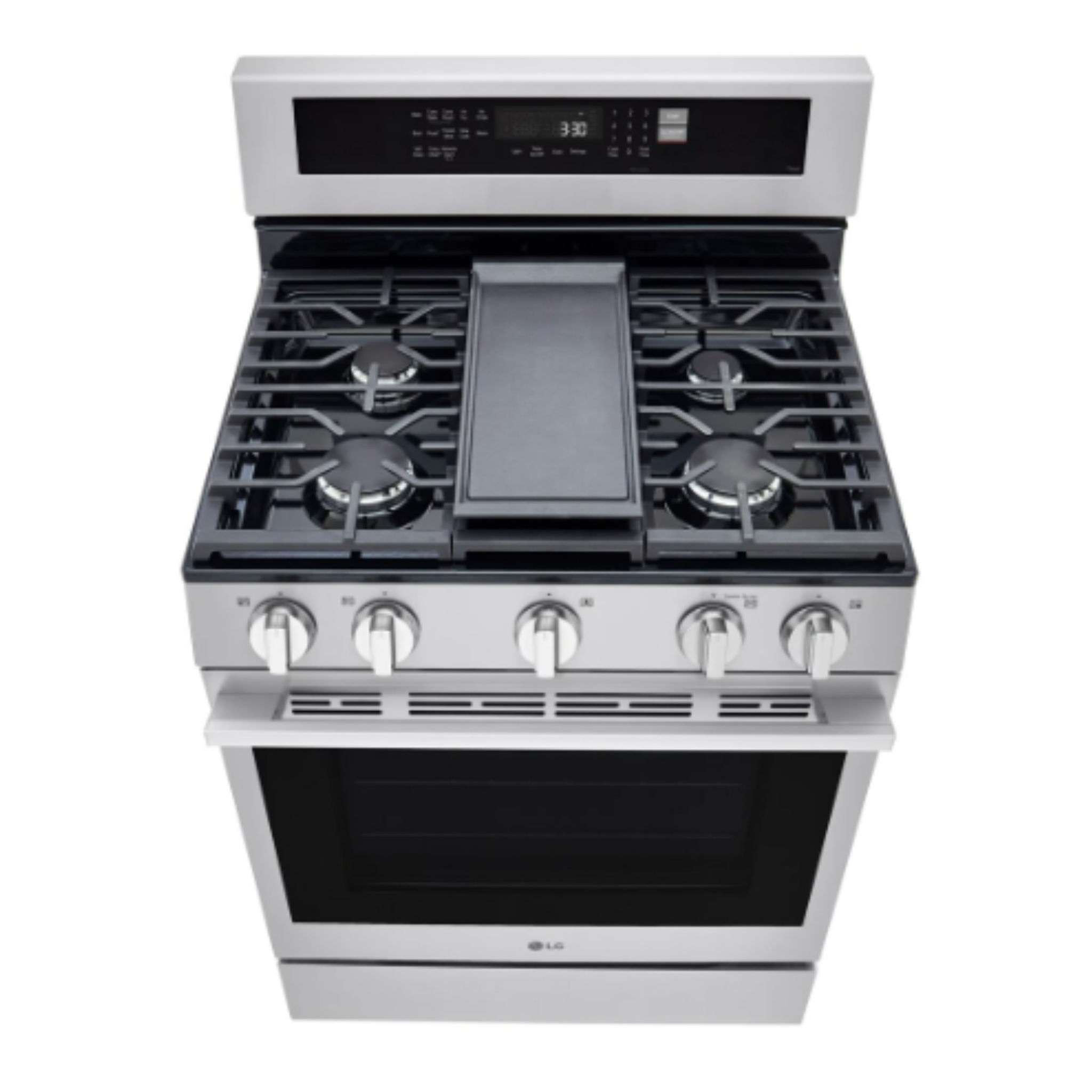 LG - 6.3 cu. ft Gas Range in Stainless - LRGN6325X