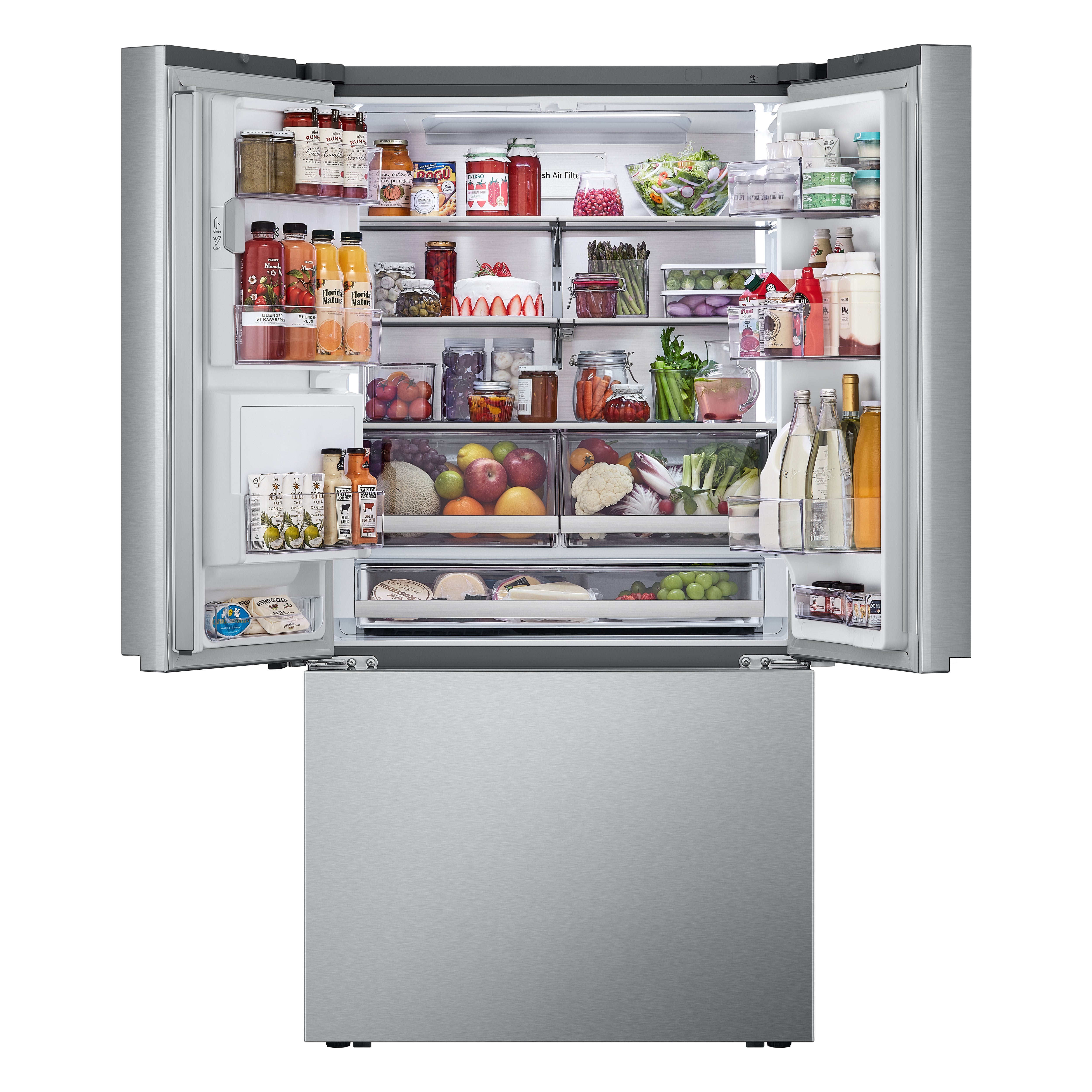 LG - 35.8 Inch 30.7 cu. ft French Door Refrigerator in Stainless - LRYXS3106S
