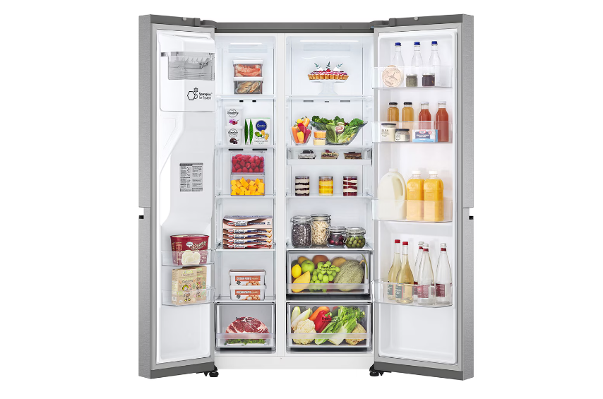 LG - 36 Inch 22.5 cu. ft Side by Side Refrigerator in Stainless - LS23C4230V