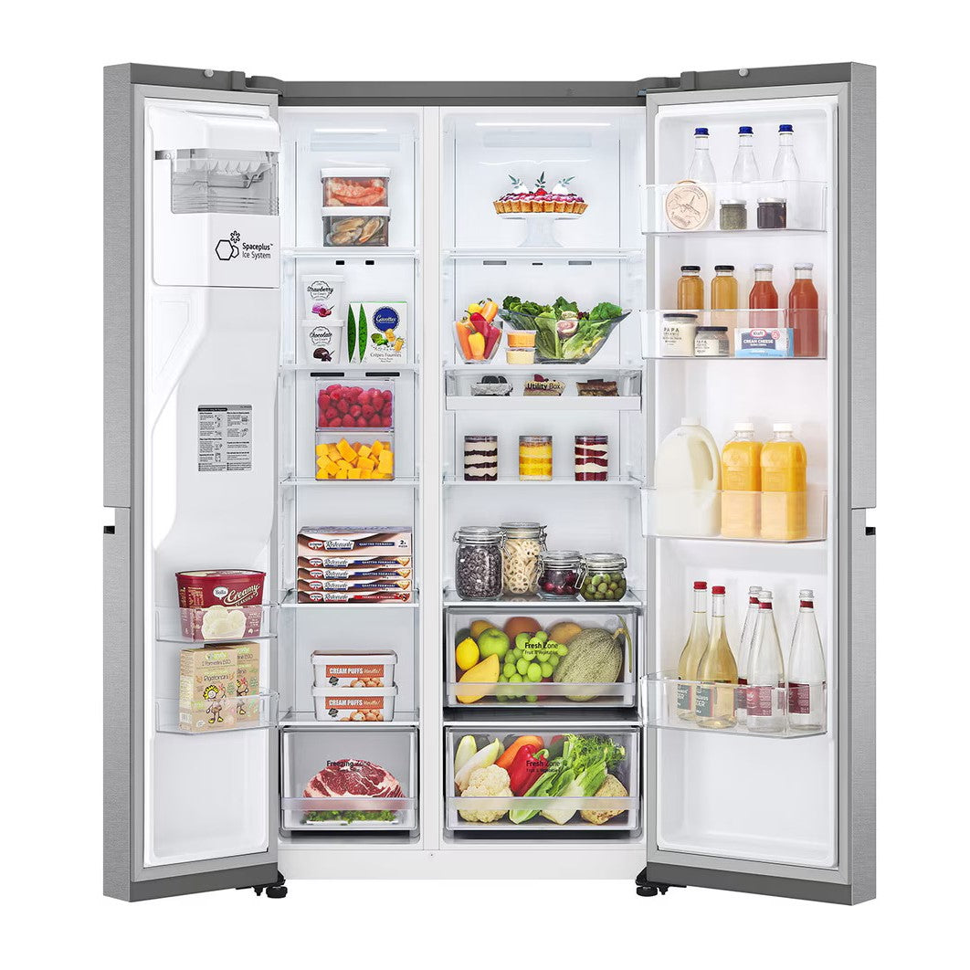 LG - 36 Inch 29 cu. ft Side by Side Refrigerator in Platinum - LS29S3230V