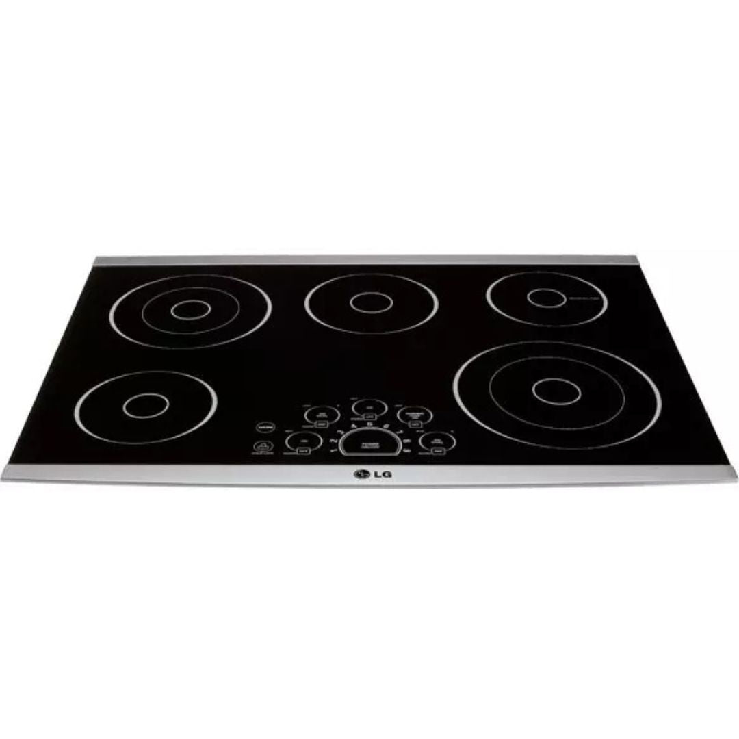 LG - 30.8 Inch Electric Cooktop in Stainless - LSCE305ST