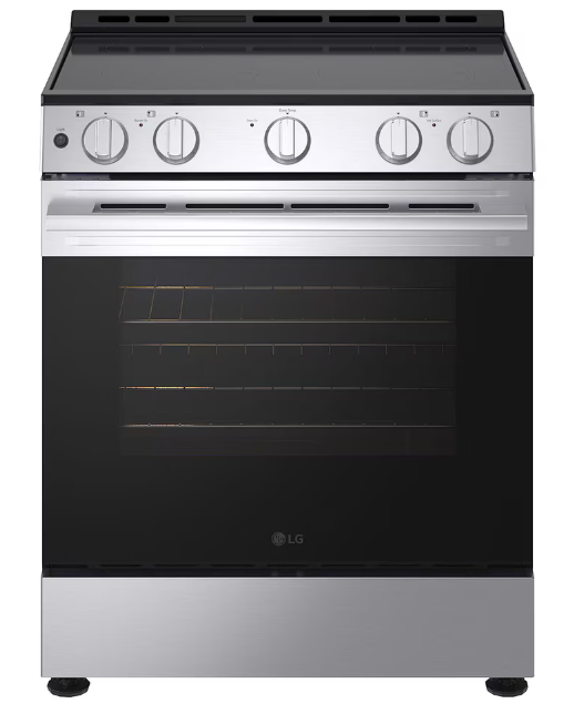 LG - 6.3 cu. ft Electric Range with EasyClean in Stainless - LSEL6330YE