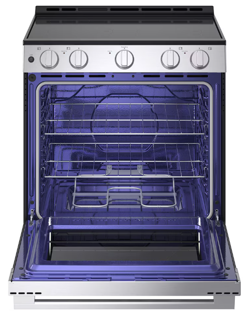 LG - 6.3 cu. ft Electric Range with EasyClean in Stainless - LSEL6330YE