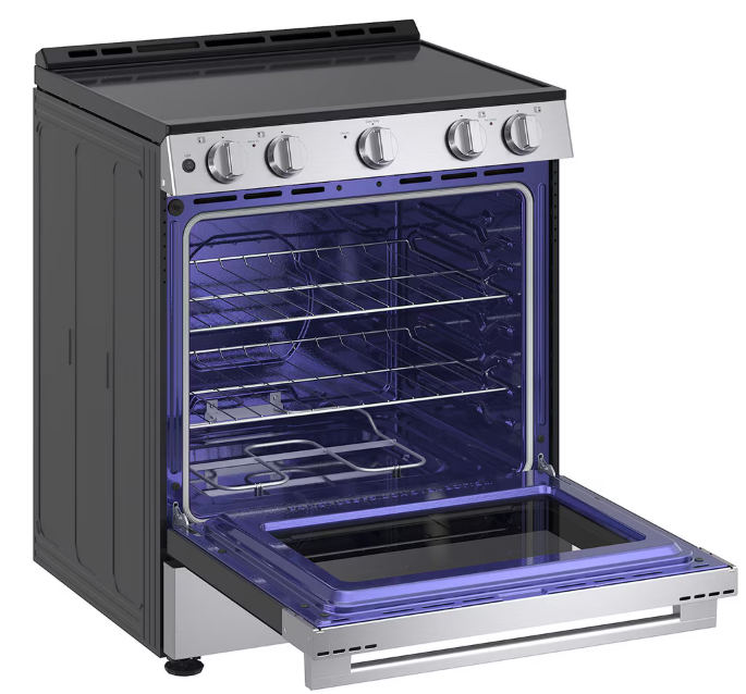 LG - 6.3 cu. ft Electric Range with EasyClean in Stainless - LSEL6330YE