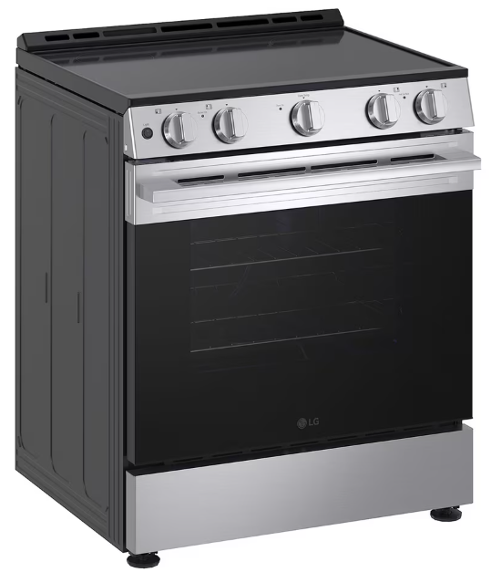 LG - 6.3 cu. ft Electric Range with EasyClean in Stainless - LSEL6330YE
