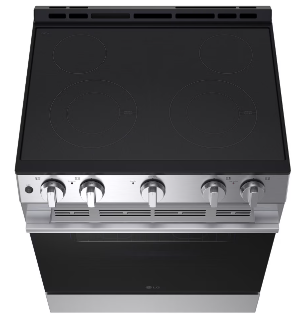LG - 6.3 cu. ft Electric Range with EasyClean in Stainless - LSEL6330YE