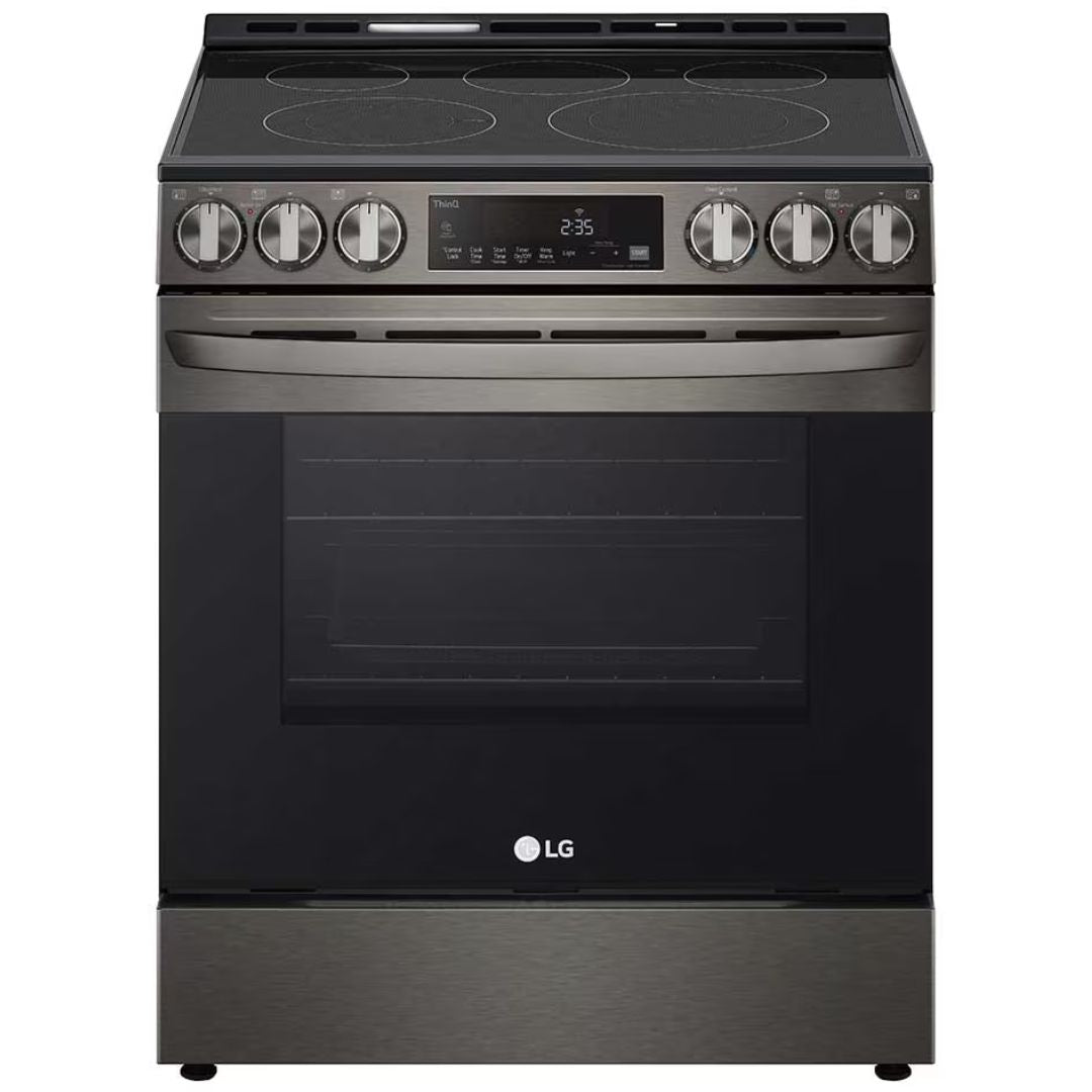 LG - 6.3 cu. ft Electric Range in Black Stainless - LSEL6333D