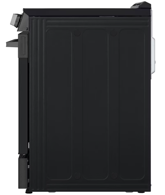 LG - 6.3 cu. ft Electric Range with Fan Convection in Black Stainless - LSEL6333ZE