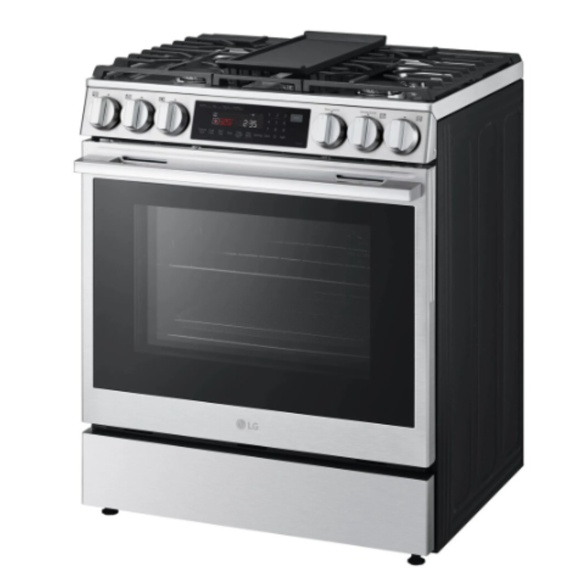 LG - 6.3 cu. ft Gas Range in Stainless - LSGL6335X