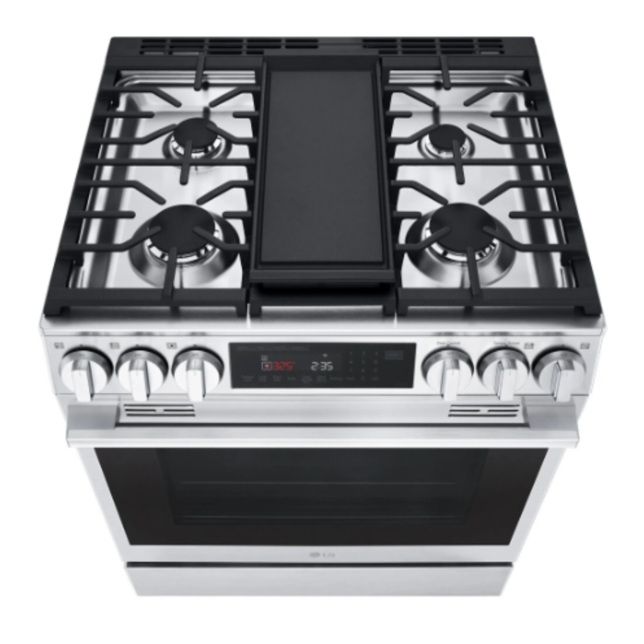LG - 6.3 cu. ft Gas Range in Stainless - LSGL6335X