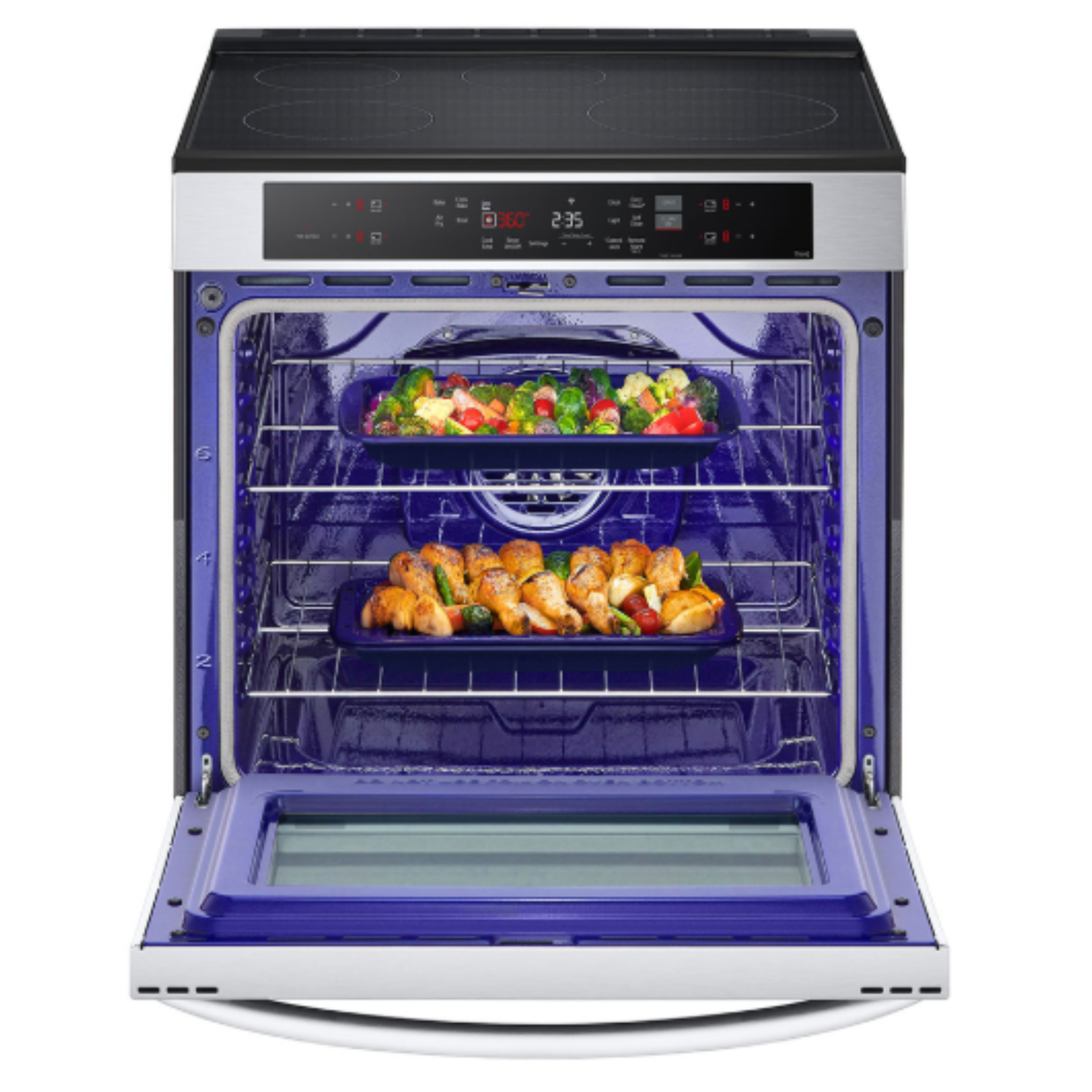 LG - 6.3 cu. ft Induction Range in Stainless - LSIL6332FE