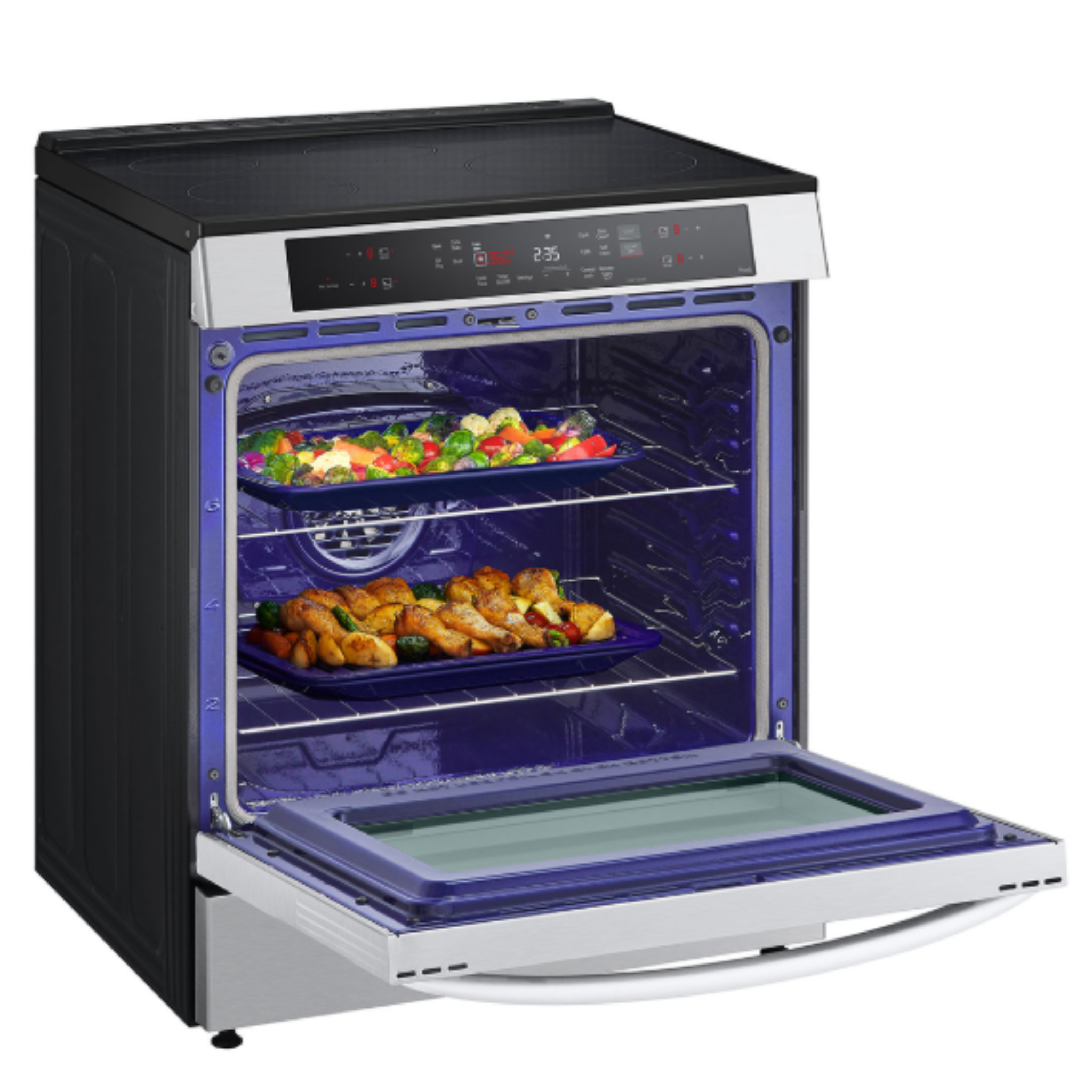 LG - 6.3 cu. ft Induction Range in Stainless - LSIL6332FE