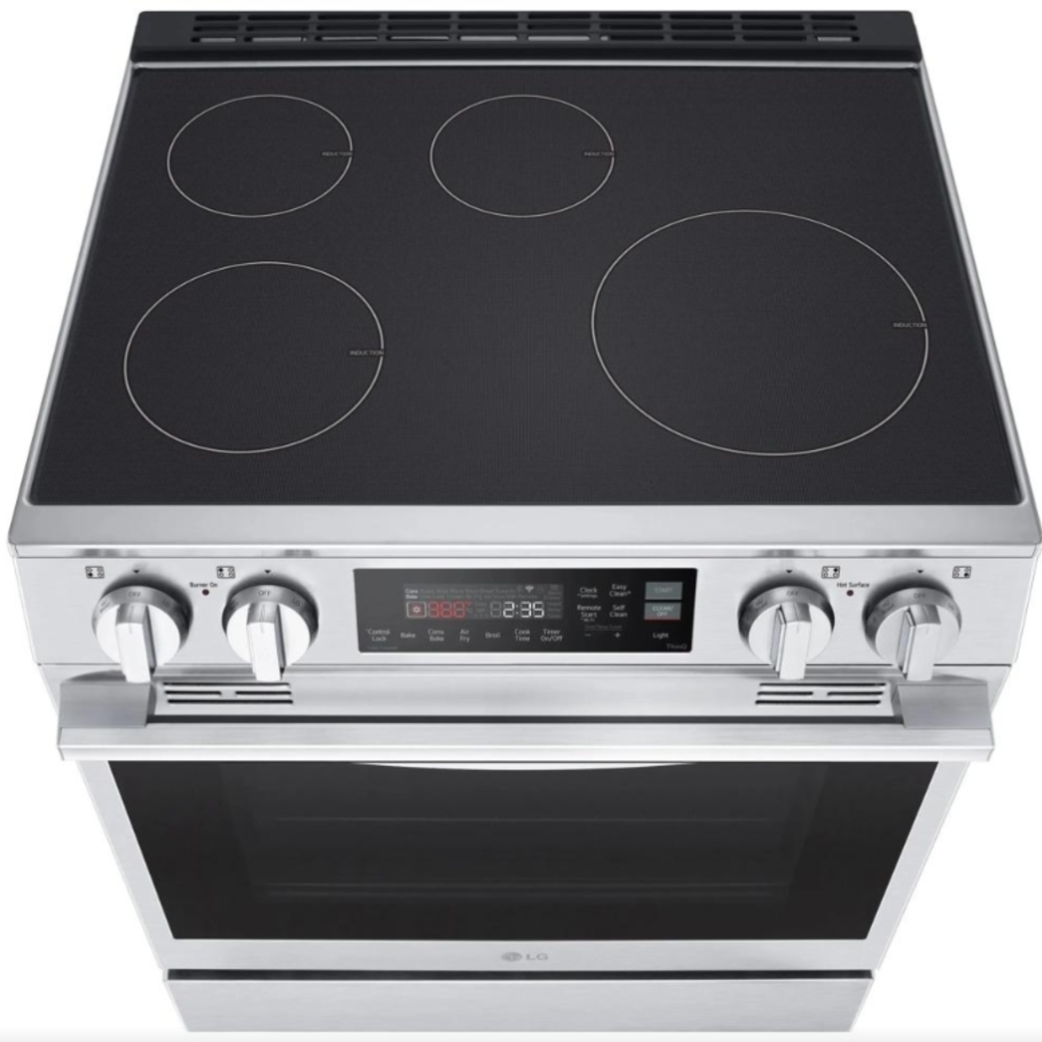 LG - 6.3 cu. ft Induction Range in Stainless - LSIL6334XE