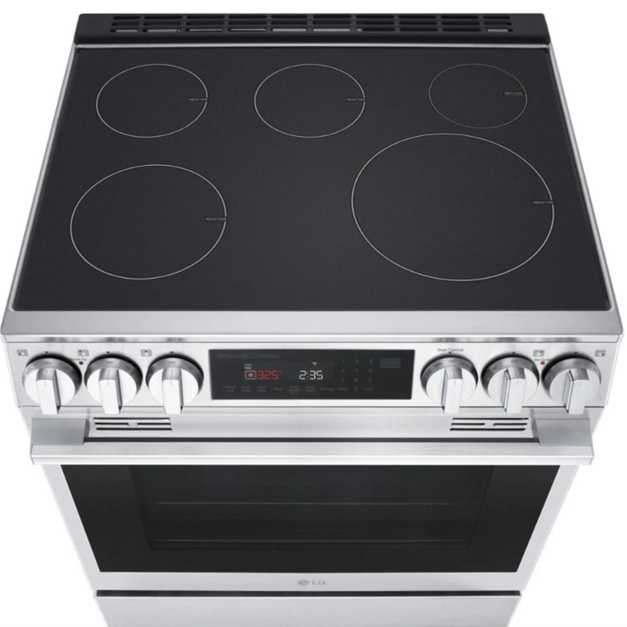 LG - 6.3 cu. ft Induction Range in Stainless - LSIL6336XE
