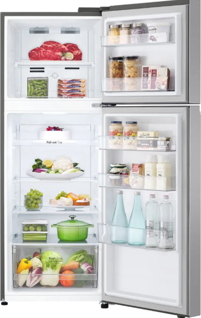 LG - 24 Inch 11 cu. ft Top Mount Refrigerator in Stainless - LT11C2000V