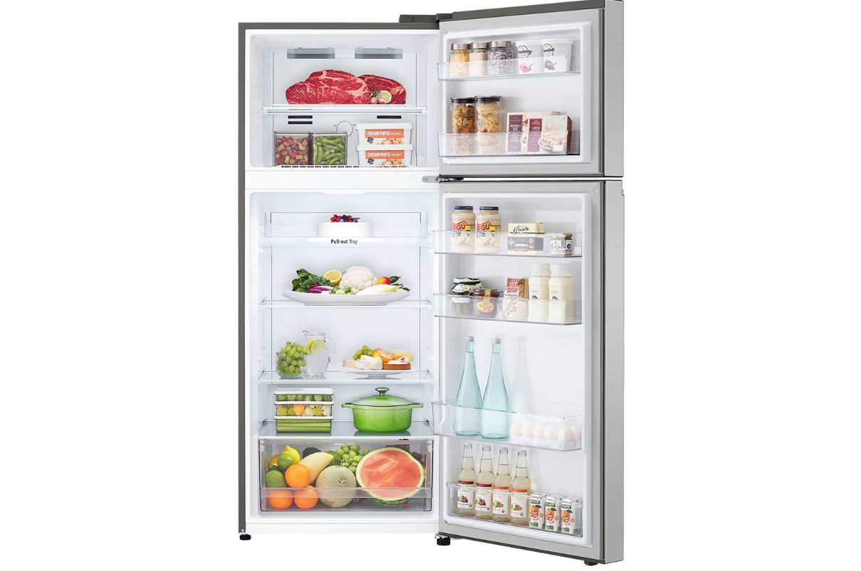 LG - 28 Inch 13 cu. ft Top Mount Refrigerator in Stainless - LT13C2000V