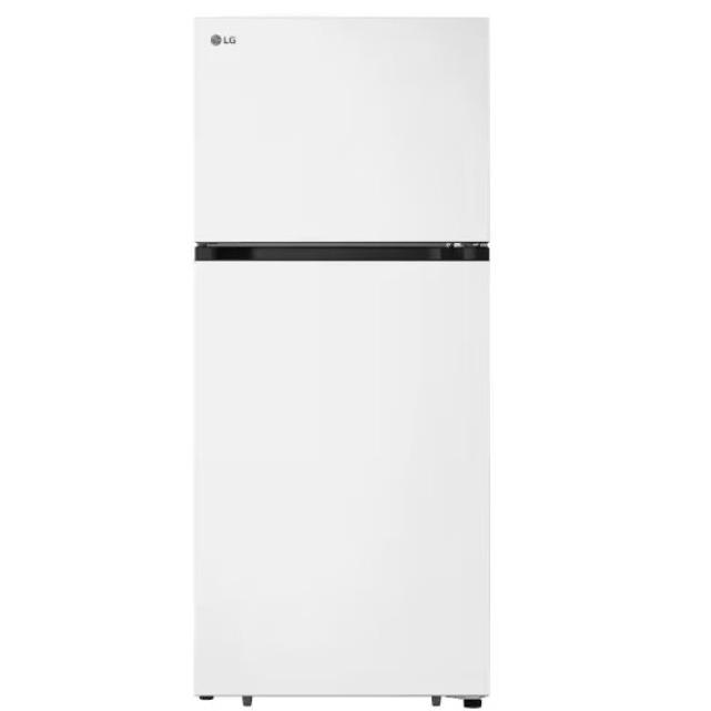 LG - 28.75 Inch 18 cu. ft Top Mount Refrigerator in White - LT18S2100W