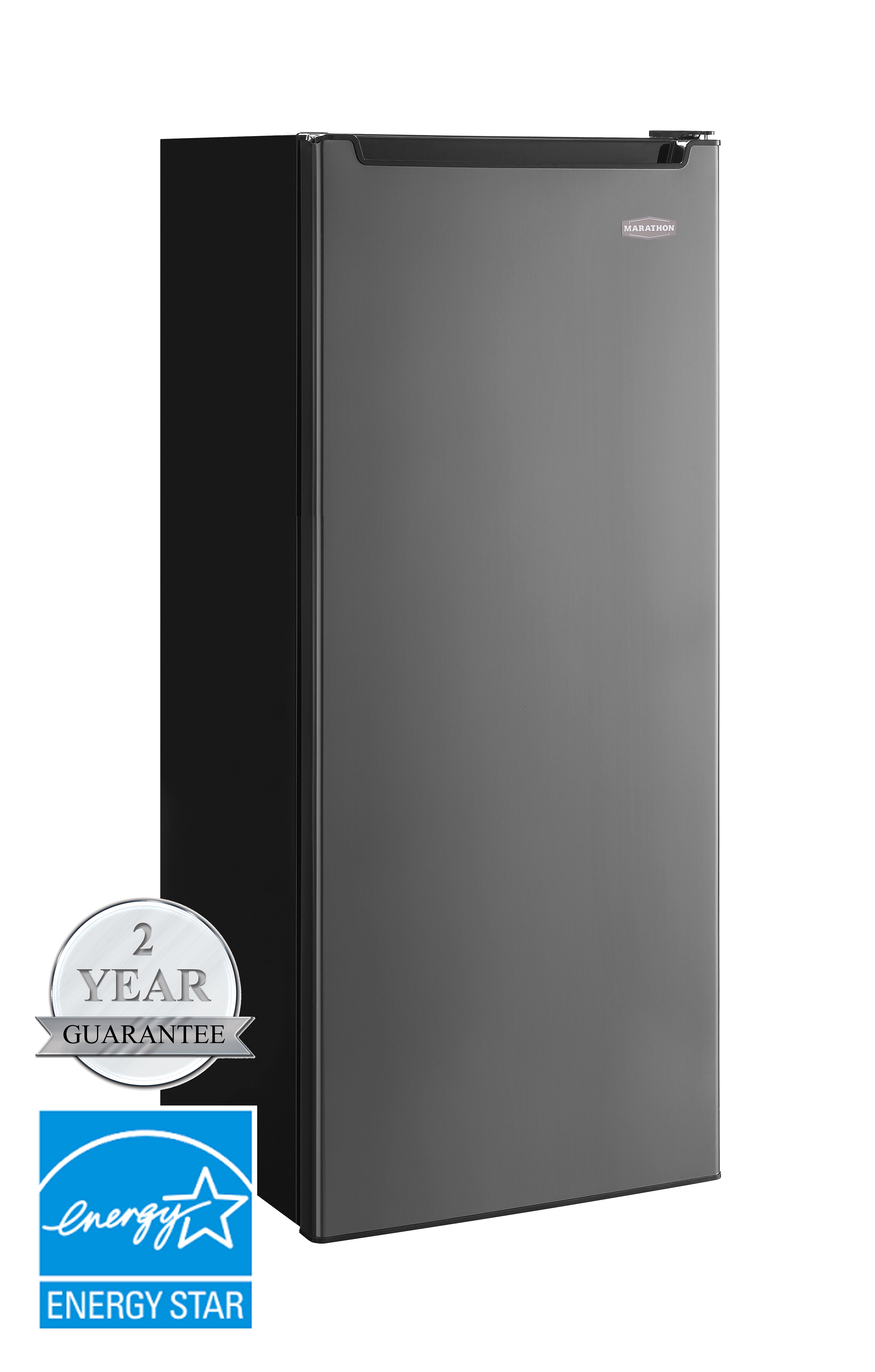 Marathon - 21.7 Inch 8.5 cu. ft All Refrigerator in Black Stainless - MAR86BLS-2