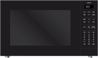 Wolf - 1.5 cu. Ft Countertop Microwave in Black - MC24